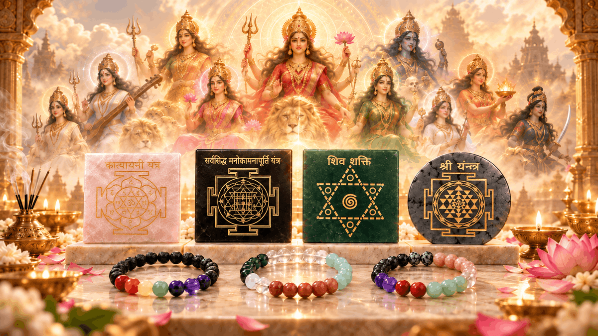Navratri: Awakening the Nine Forms of Devi Through Yantras, Crystals and Sacred Intention