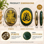 Lakshmi Ganesha coin set dimensions: about 4 x 3 cm per coin