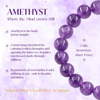 Love & Calm Duo: Rose Quartz + Amethyst Bracelet, view 4